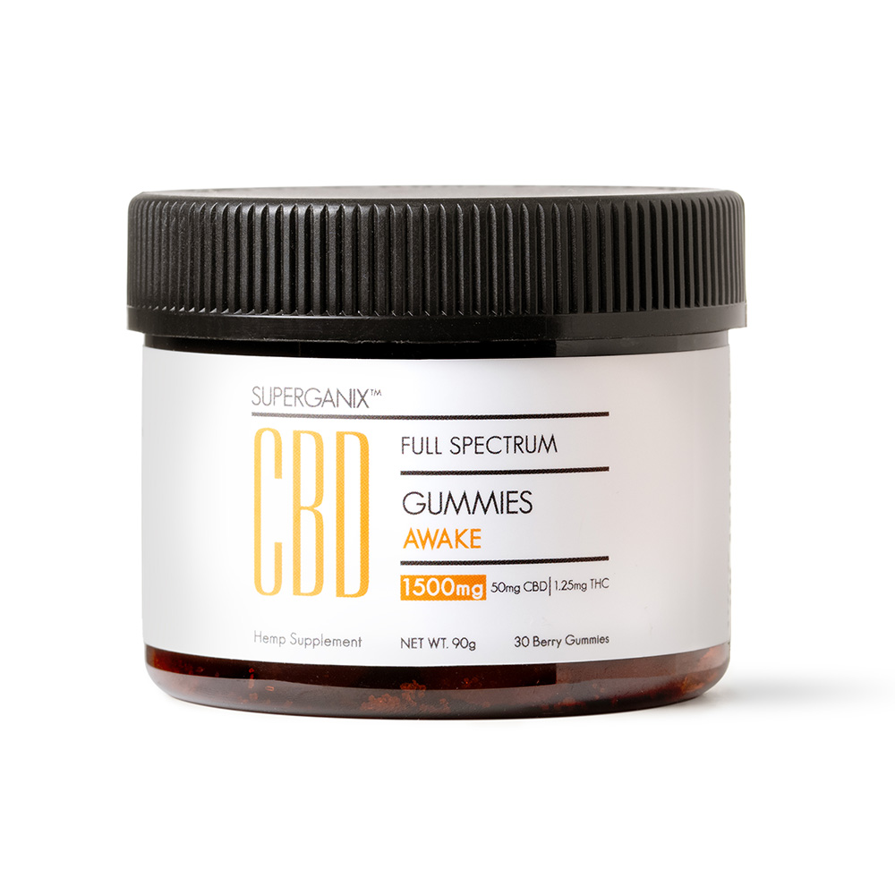 Superganix CBD Awake Gummies 1500mg