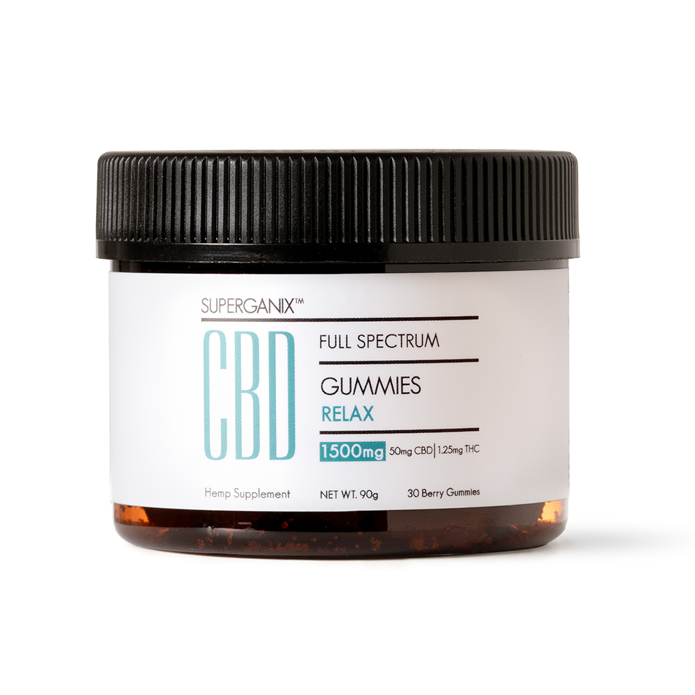 Superganix CBD Relax Gummies 1500mg