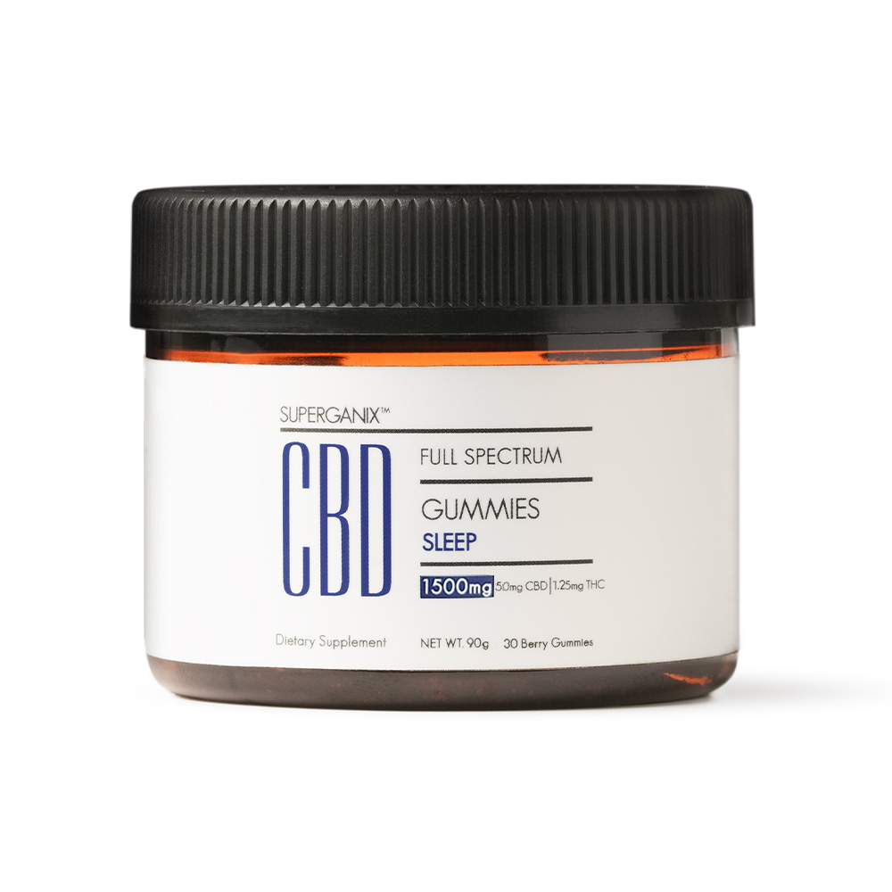 Superganix CBD Sleep Gummies 1500mg